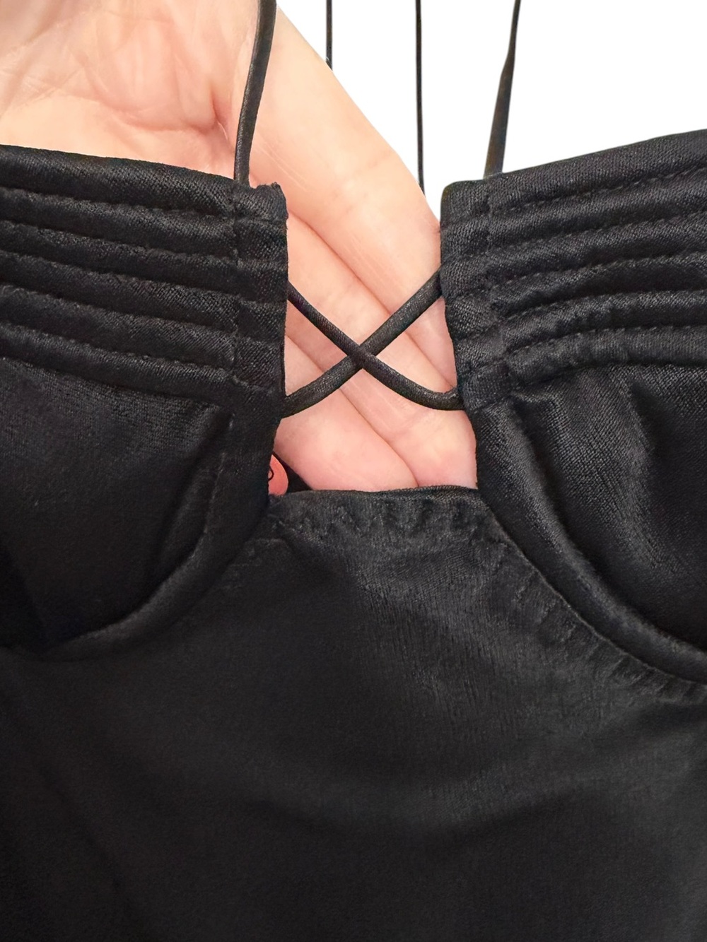 NWT J. Crew x Anna October Bustier Mini Slip Dress in Black Satin Size 14 - Picture 4 of 13